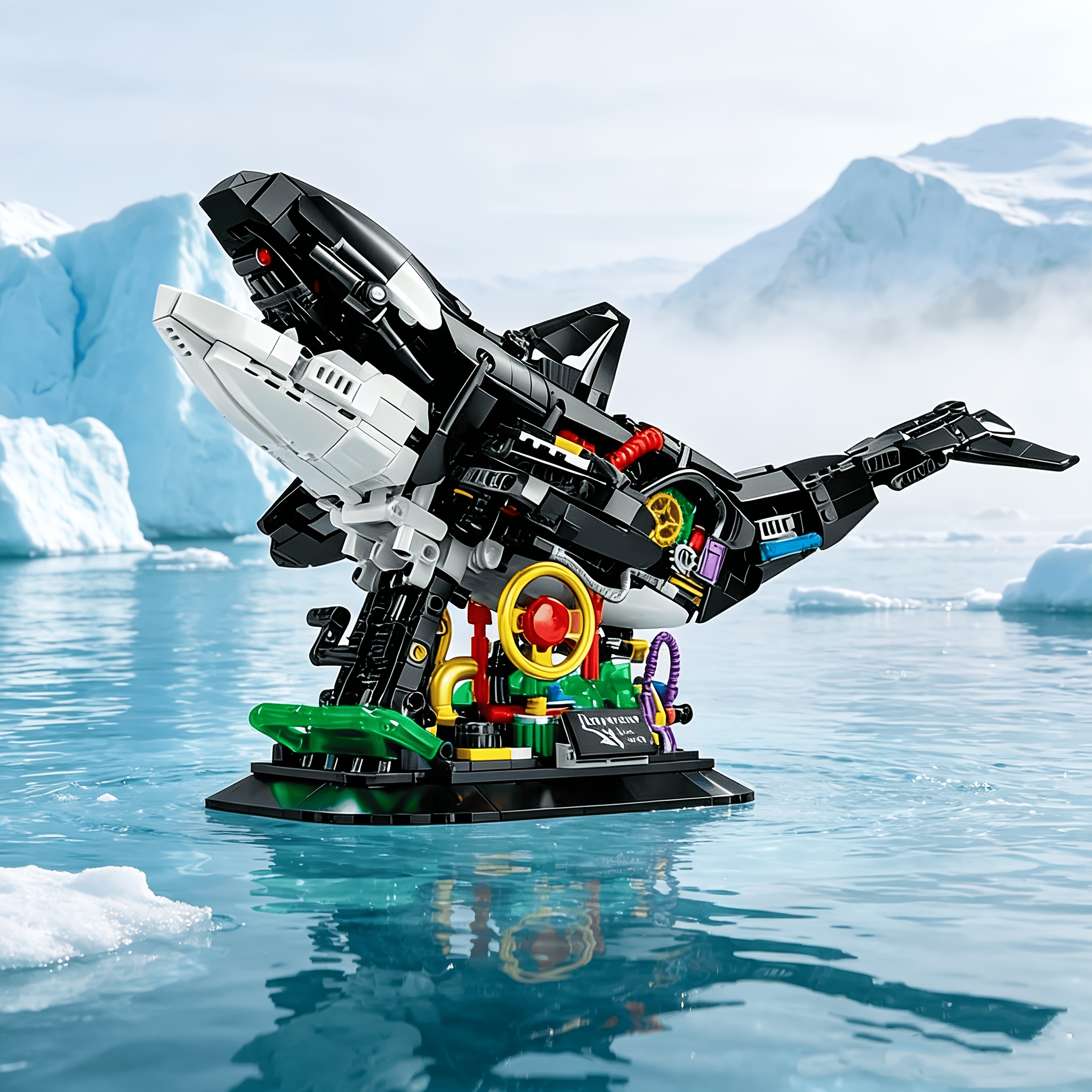 Mechanical Orca Building Block Set